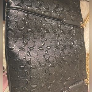 Coach purse, wallet,and cosmetic bag patent leather in good used condition